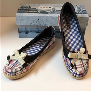 Sperry Martinique Red/Navy Madra Size 6- USED!